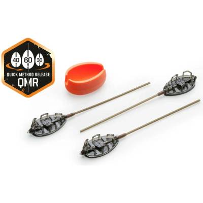 Mivardi Krmítka Method Feeder set QMR Grip L long (30g + 40g + 50g + mould)