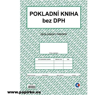 Baloušek Tisk ET378 Pokladní kniha bez DPH – Zbozi.Blesk.cz