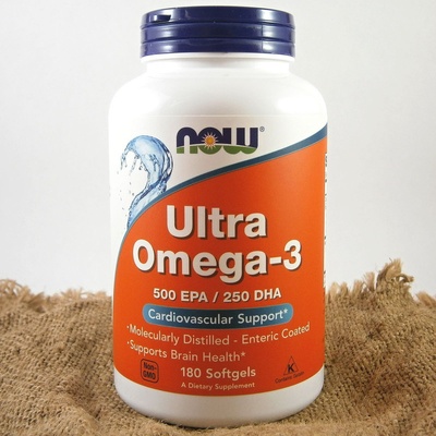Now Foods Ultra Omega-3 500 EPA 250 DHA 180 kapsúl