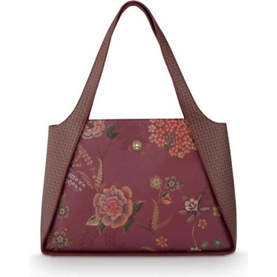 Pip Studio Filou Bodhi Flower velká kabelka přes rameno červená