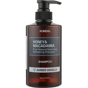 KUNDAL Honey & Macadamia Nature Shampoo - Amber Vanilla - Подхранващ Шампоан 500ml