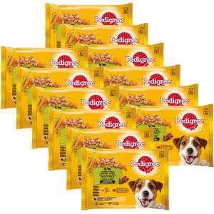 PEDIGREE Смесен избор със зеленчуци в сос 12 x (4 x 100 г)