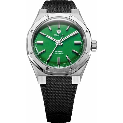 Nivada Grenchen F77 MK2 Jade 100 Years Velcro Strap