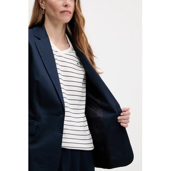 Tommy Hilfiger Сако Tommy Hilfiger в тъмносиньо с едно копче с изчистен дизайн WW0WW47179 (WW0WW47179)