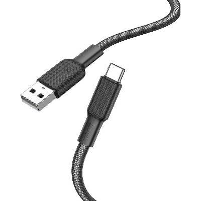 Hoco X69 USB A na Type C 3A 1m černý bílý