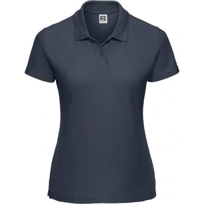 Navy Blue Polycotton Polo Russell Women's T Shirt modrá