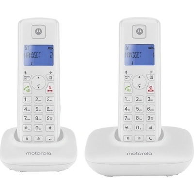 Motorola t402 безжичен телефон, dect, БЯЛ (t402)