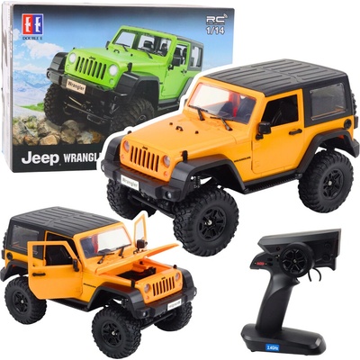 Double E 27417 RC Jeep Wrangler Rock Crawler oranžový 1:14