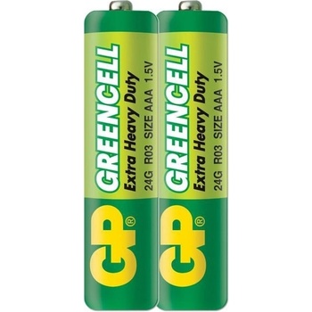 GP Batteries Батерия цинкова, gp, bm-24g-s2, aaa, r03, 1.5v, 2 бр (gp-bm-24g-s2)