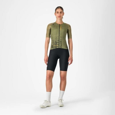 Castelli Unlimited PRO 2 W jersey Forest green/ Elmwood/ Vivid orange