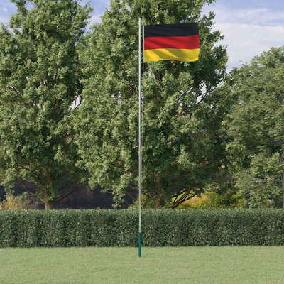 zahrada-XL Vlajka Německa a stožár 6,23 m hliník