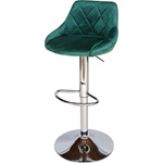 Bogdan Furniture Am Бар стол Калипсо-16 кадифе тъмно зелен