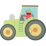 Orange Tree Toys Дървен Пъзел, трактор (ott06771)