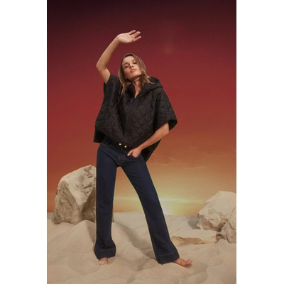 Moodo Тъмносини широки дънки със среден колан Moodo Moodo | Bezhov | ЖЕНИ | XS