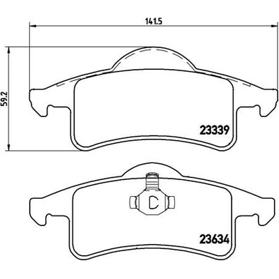 BREMBO Sada brzdových platničiek kotúčovej brzdy P37006