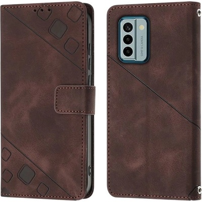 Embossing Pattern Square hnědé – Nokia G22 – Zboží Živě