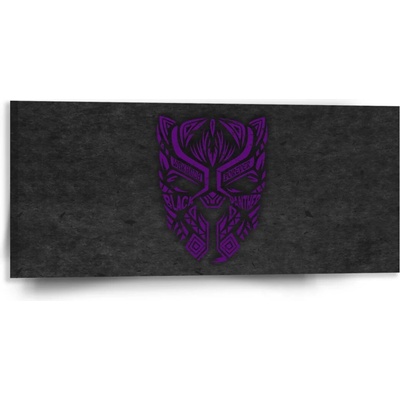 Sablio Obraz BLACK PANTHER wakanda forever Fialový - 110x50 cm