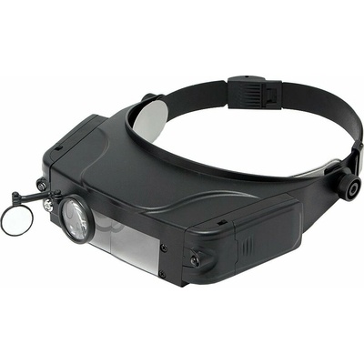 Verk 09018 Náhlavní lupa s LED osvětlením 1,5x; 3x; 9,5x; 11x