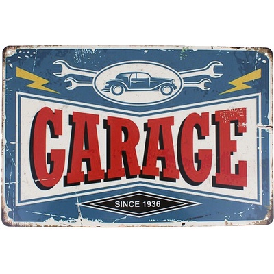 Retro cedula GARAGE 30x20cm
