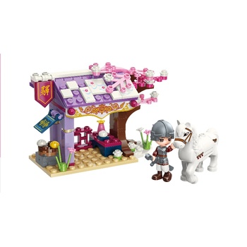 Qman Конструктор, Qman, Мулан, Героинята на древен Китай, Кратка почивка, 106 части (Q33011-4)