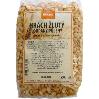 Provita Hrach žltý lúpaný polený 0,5 kg