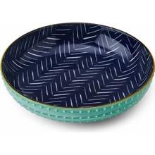 Mikasa Kameninová miska Coupe s indigovým chevron vzorem 21 cm MKPBOWLS18