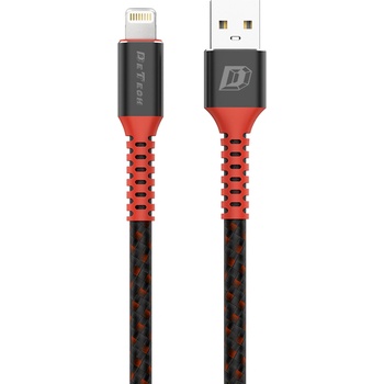 DeTech Кабел за данни DeTech DE-C25i, Lightning (iPhone 5/6/7/SE), 1.0m, Black - 40107 (de-40107)