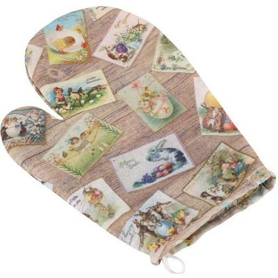 Bellatex Kuchyňská chňapka Velikonoční pohlednice, 28 x 18 cm