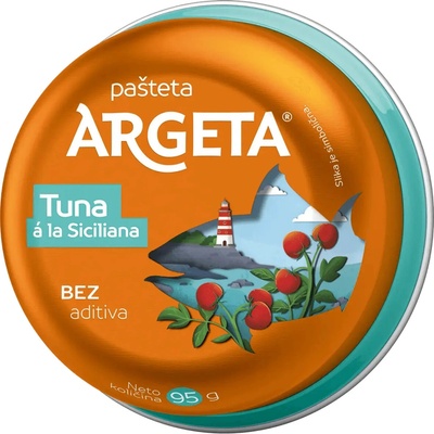 Argeta tuňák Siciliana paštika 95 g