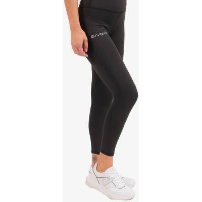 Bežecké nohavice leggings basic čierna