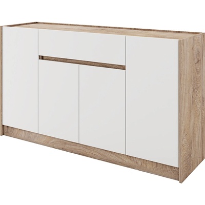 Bogdan Furniture G Скрин Мебели Богдан модел Clasic lux 941, Дъб суров с Бяло гладко