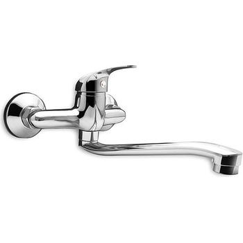 Forma Vita Стенен смесител за кухня, Crystal, Forma Vita, 80016, едноръкохватков с дълъг чучур (80016)