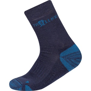 Trollkids Детски туристически чорапи Trollkids Kid's Preikestolen Hiking Socks 2-Pack Walking socks - Navy / Medium Blue - размер 35-38 (EU) (201-6772-0314)