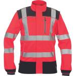 CERVA Cerva knoxfield hvps / hi-vis работно яке с подвижни ръкави - червено 48 (0301055620048)