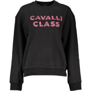 Cavalli class Спортен суитшърт без цип cavalli class, Цвят Черен (qxt67a-cf062_nero_05051)