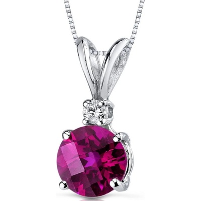 Eppi Zlatý rubínový prívesok s diamantom Endora P34447