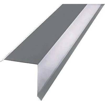 Závětrná lišta horní s odkapem r.š.333mm Al Hliník Lakovaný RAL 7001 stříbrošedá dl.2m