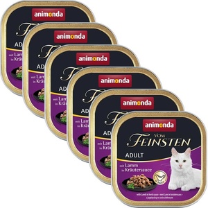 Animonda Vom Feinsten Cat GF Adult - агнешко в билков сос 6 x 100 г