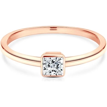 Image 1 of SAVICKI Годежен пръстен Pure: розово злато, диамант
