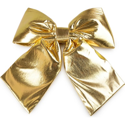 LADO Vánoční mašle metalická XXL 30x35 cm Varianta: 1 zlatá, Balení: 1 ks