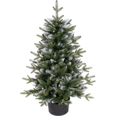 zanapo.cz Umělý vánoční stromeček Smrk Bergamo diamant 3D v květináči 110 cm