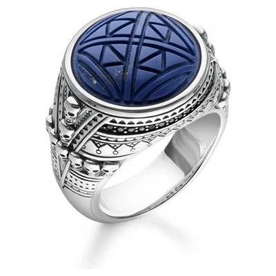 Thomas Sabo Prsten Etnické lebky modrý TR2204 534 1 54 Sterling silver black