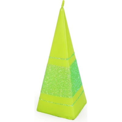 Briliant pyramida metal pistáciová 50