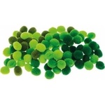 Brewista BREWIS POMPOMS POM12 1cm green (shades) 100pcs