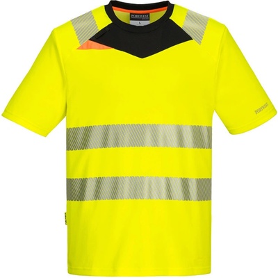 Portwest DX413 DX4 Hi-Vis S/S žlutá/černá 2XL