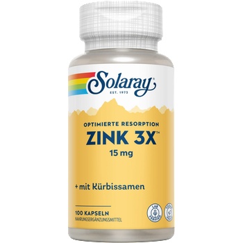 SOLARAY Цинк 3Х - 100 капсули