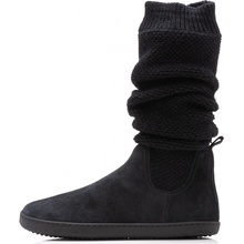 Shapen Knitty Leather barefoot čižmy black
