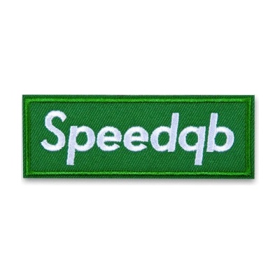 SPEEDQB BOX LOGO NÁŠIVKA - ZELENÁ speedQB