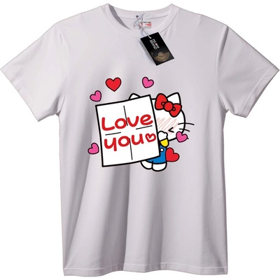NOONEBRAND Тениска Hello Kitty Обичам Те - 3XL, Black