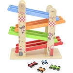 Viga Toys Игрален комплект Viga Toys - Писта с колички (44744)